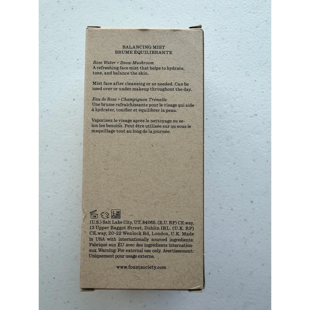 Fount Society Balancing Mist 3.5oz Blue Excellent